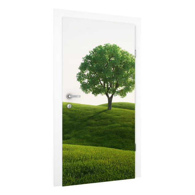 Door Wallpapers landscape Green Tranquility