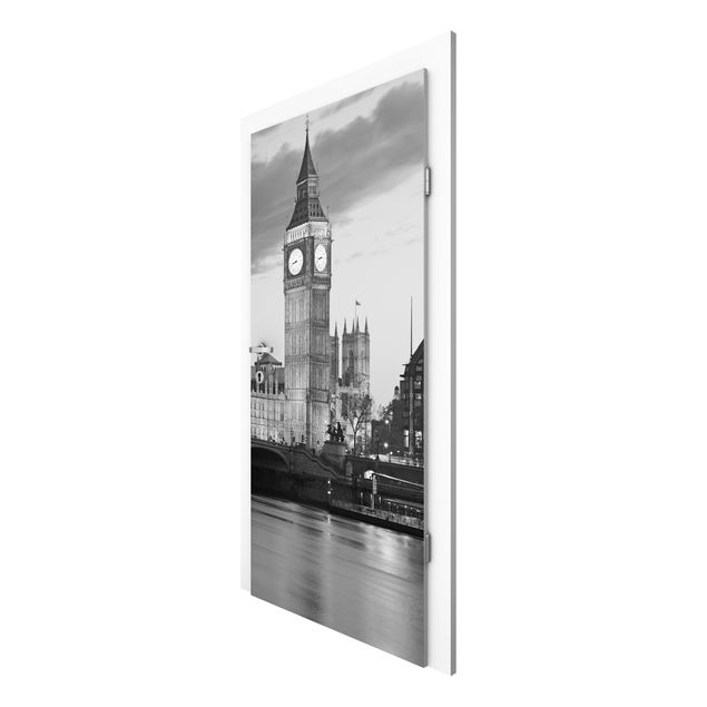 Wallpapers black and white London At Night II