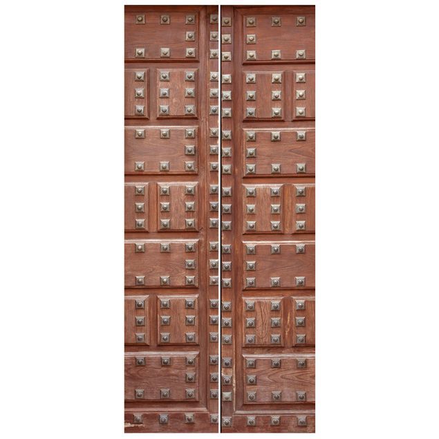 Wallpapers modern Moorish Wooden Door In Alhambra