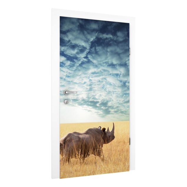 Wallpapers sky Rhino In The Savannah