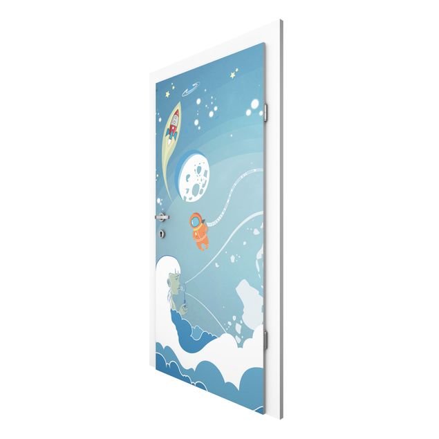 Door Wallpapers junior room No.MW16 Colourful Hustle And Bustle In Space