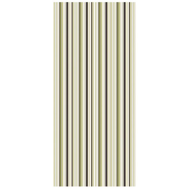 Contemporary wallpaper Stripe Pattern Green Tones