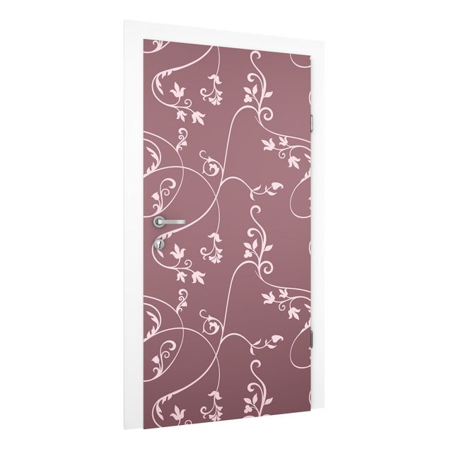 Wallpapers ornaments Ivy Old Rose-Light Pink