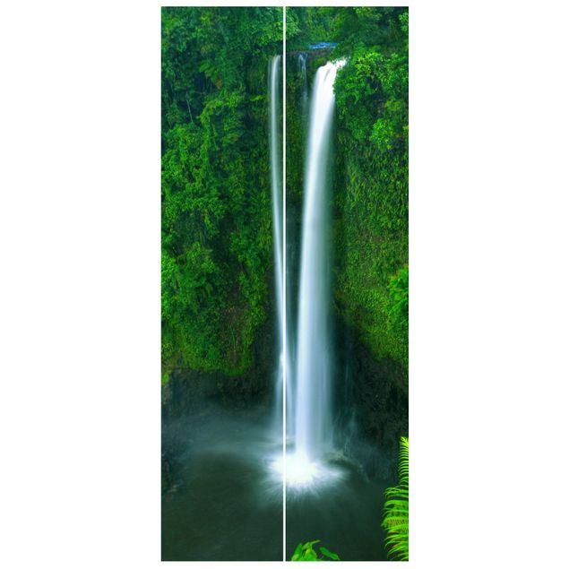 Door Wallpapers forest Heavenly Waterfall
