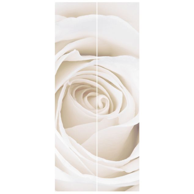 Floral wallpaper Pretty White Rose