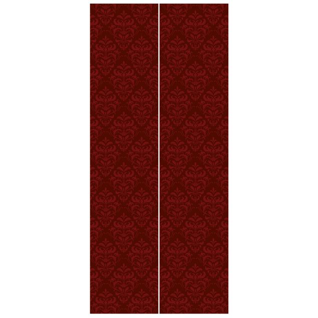 Contemporary wallpaper Red French Baroque