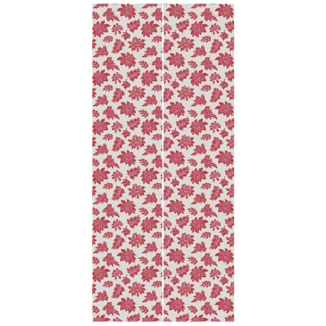 Wallpapers patterns Red Baroque Floral Pattern