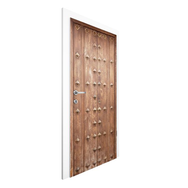 Door Wallpapers wood Rustic Spanish Wooden Door