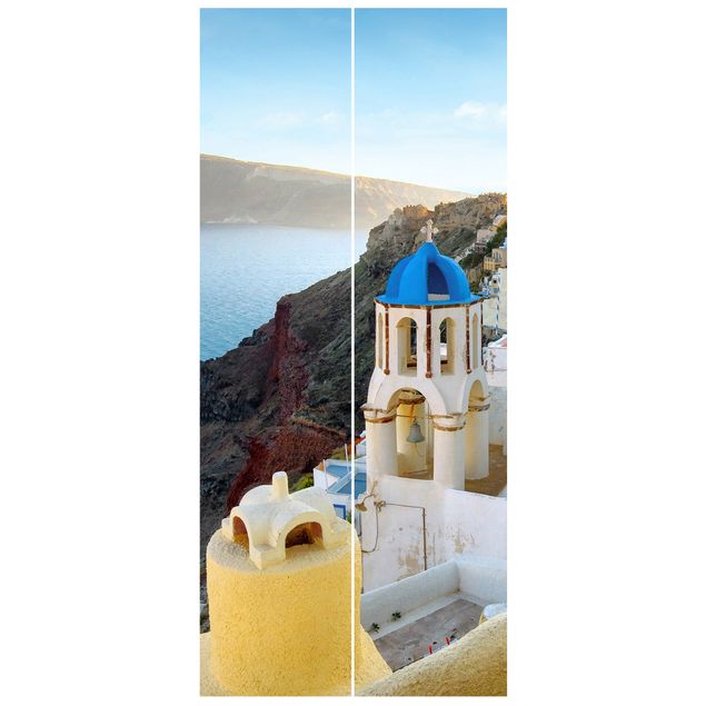 Door Wallpapers landscape Santorini