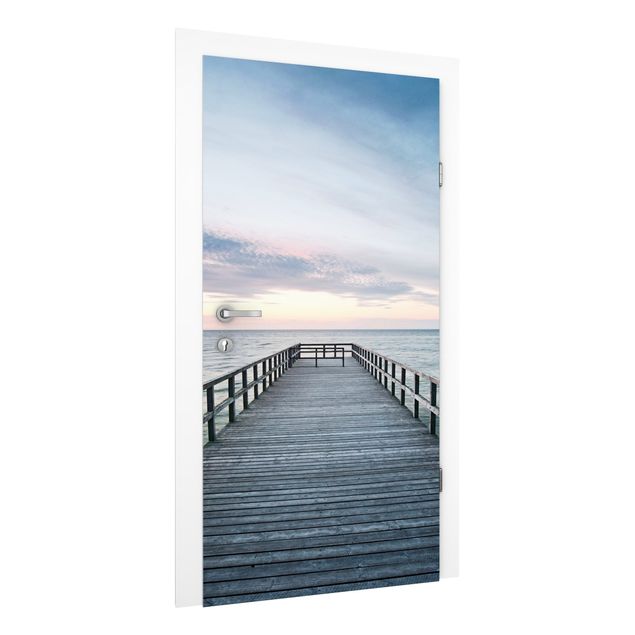 Wallpapers sunset Landing Bridge Boardwalk