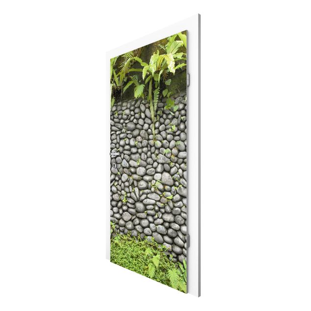 Wallpapers modern Stone Wall With Plants