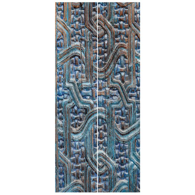 Wallpapers modern Door With Moroccan Carving