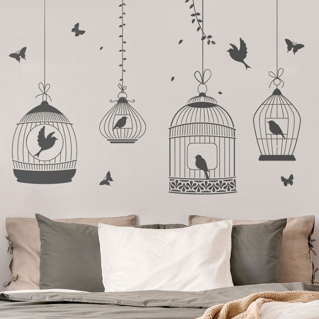 Wall art stickers Birdcages