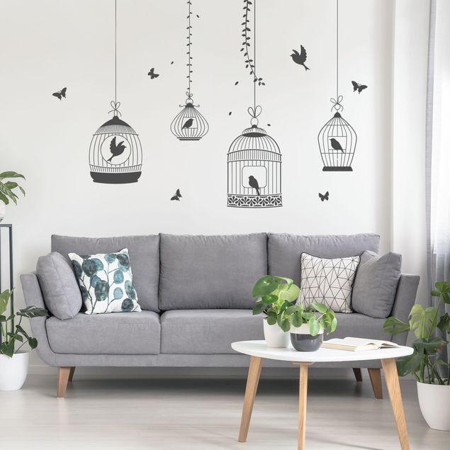 Animal wall decals Birdcages