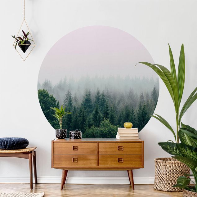 Rainforest wallpaper Foggy Forest Twilight