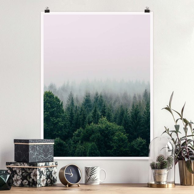 Kitchen Foggy Forest Twilight