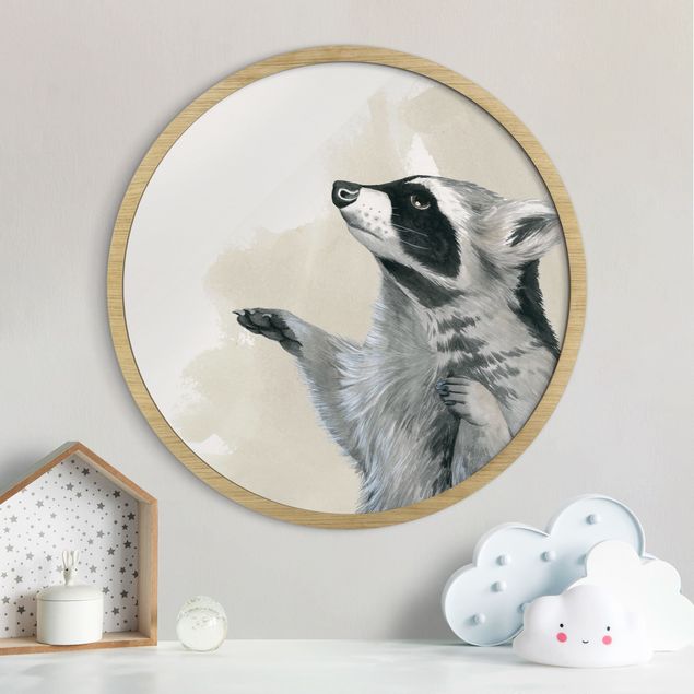 Kids room decor Forest Friends - Racoon