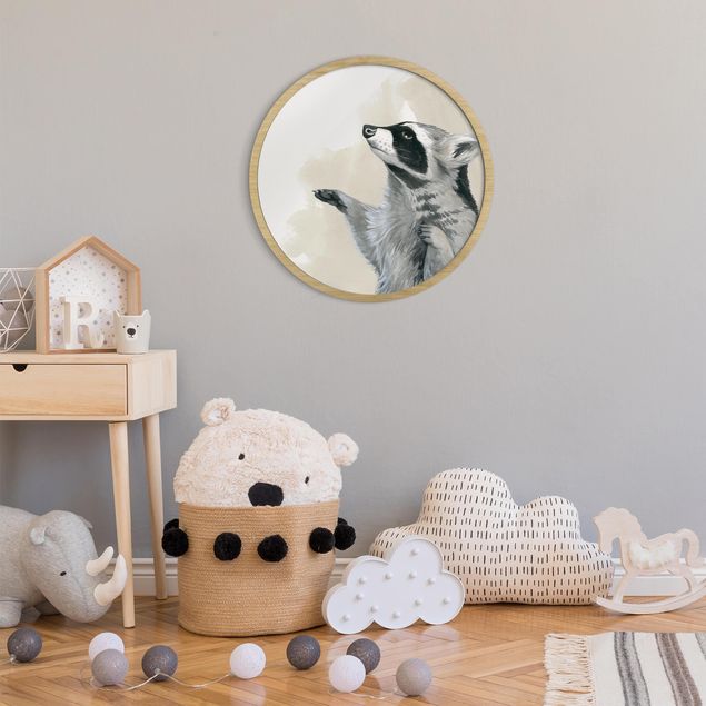 Animal wall art Forest Friends - Racoon