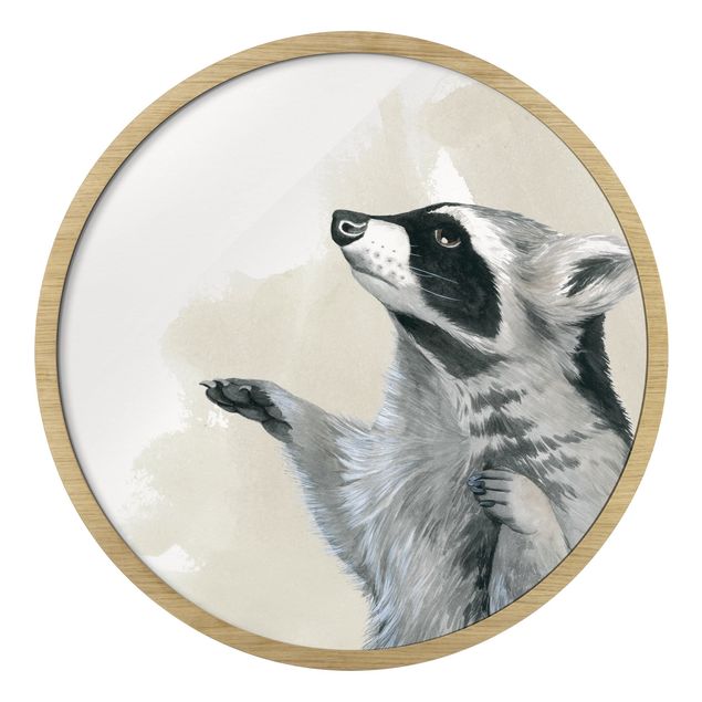 Contemporary art prints Forest Friends - Racoon