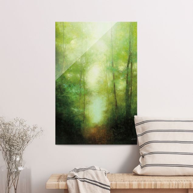 Prints landscape Forest walk in the mist