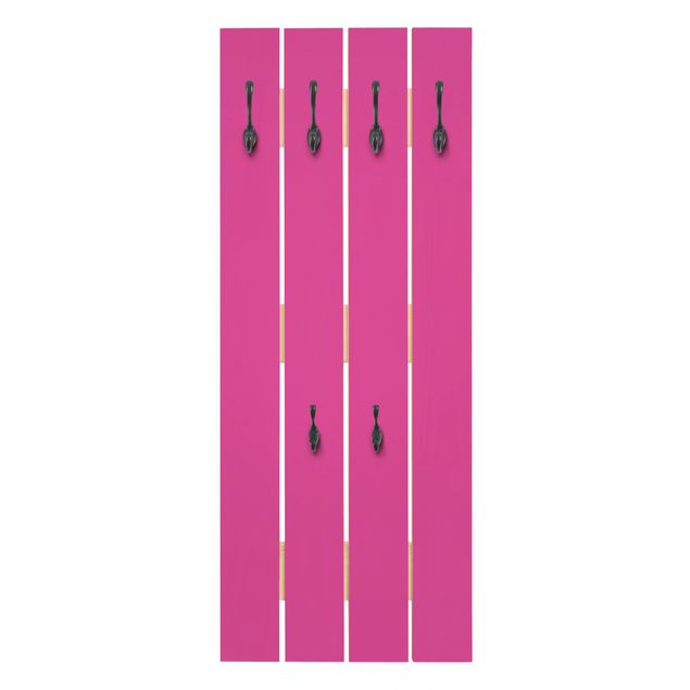 Wooden coat rack - Colour Pink