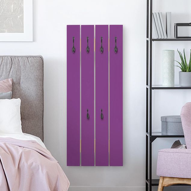 Coat rack wood Colour Purple