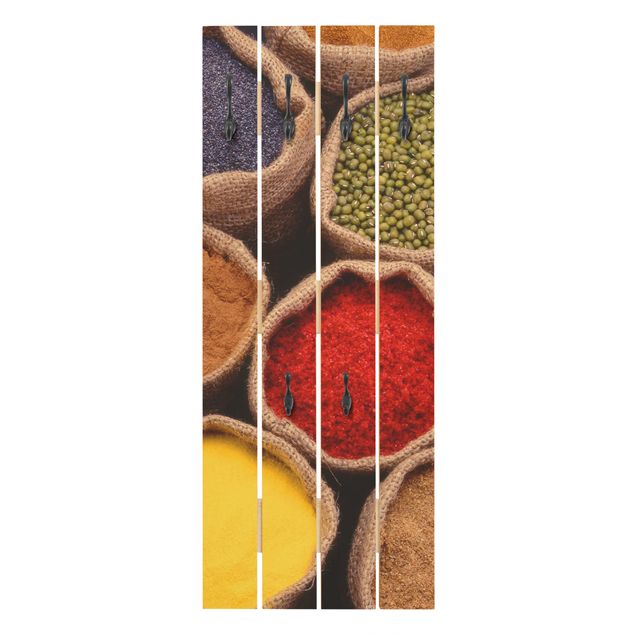 Wall mounted coat rack multicoloured Colourful Spices