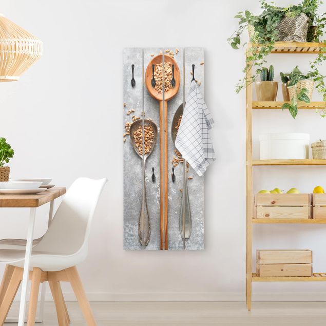 Shabby chic coat rack Cereal Grains Spoon
