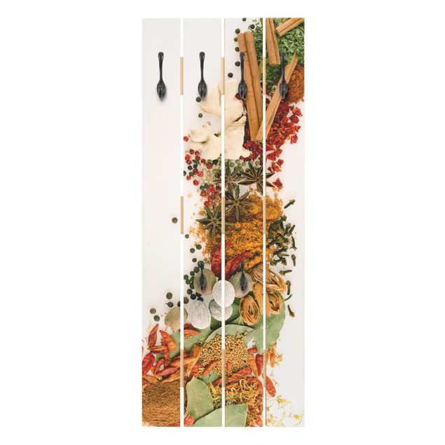Wall mounted coat rack Spices And Dried Herbs