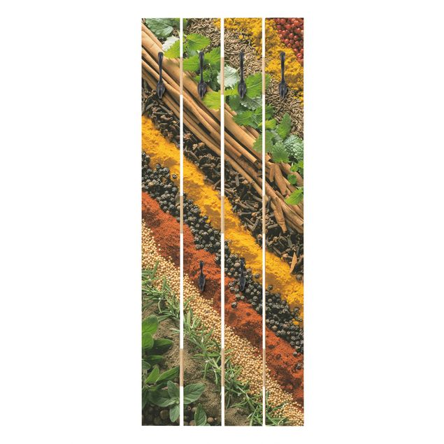 Wall mounted coat rack Bands of Spices