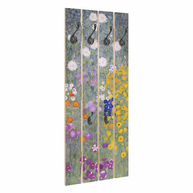Shabby chic coat rack Gustav Klimt - Cottage Garden