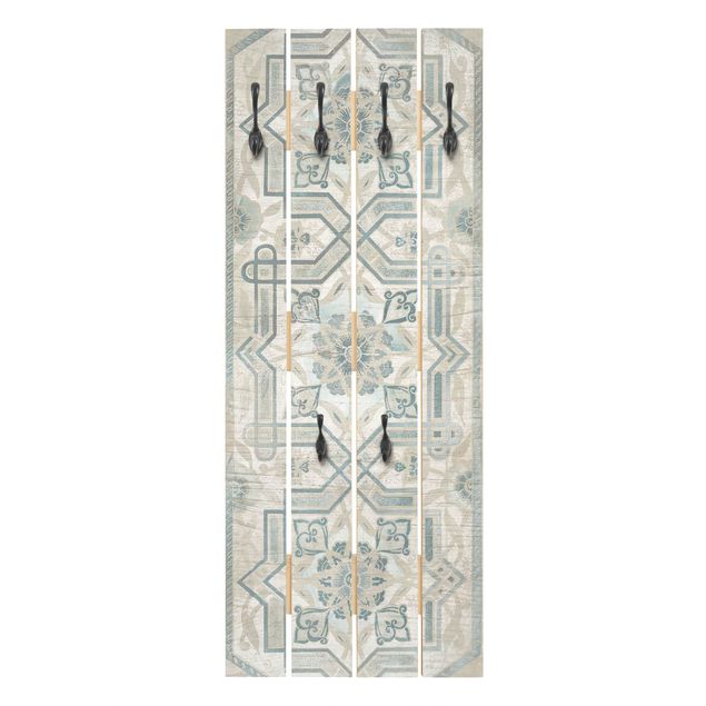 Coat rack white Wood Panels Persian Vintage III