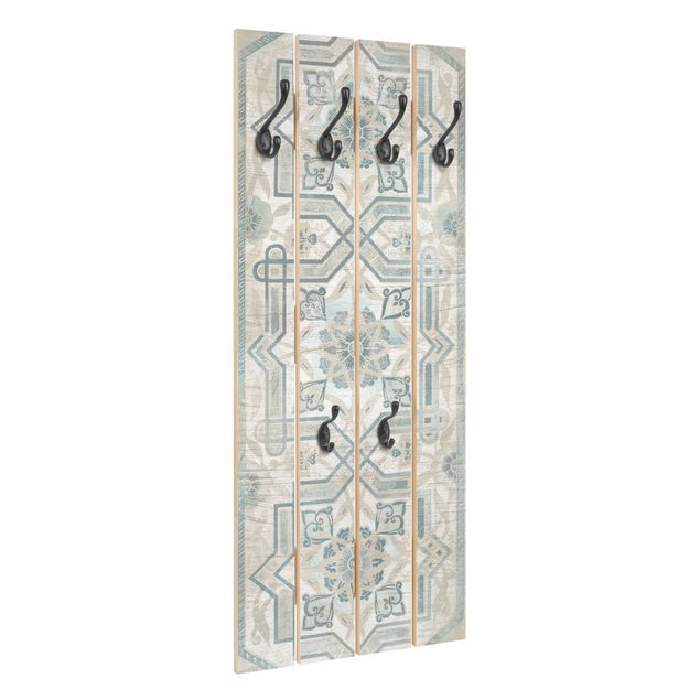 Wall mounted coat rack Wood Panels Persian Vintage III