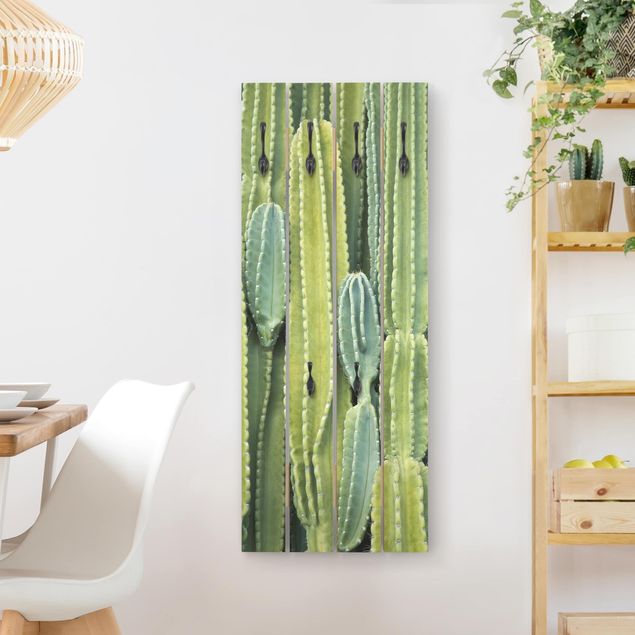 Wall mounted coat rack flower Cactus Wall