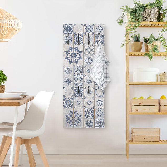 Shabby chic coat rack Ceramic Tiles Agadir Blue