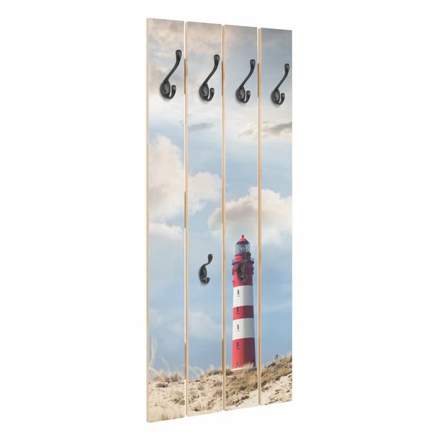 Wall mounted coat rack Lighthouse Between Dunes