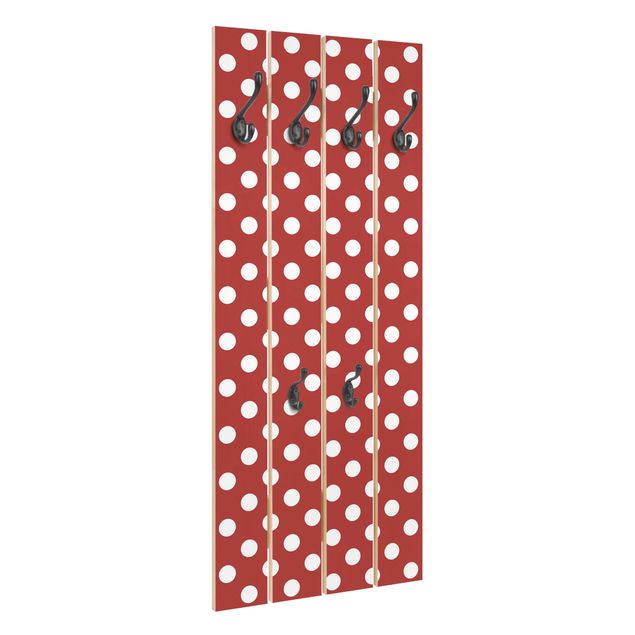 Coat rack red No.DS92 Dot Design Girly Red