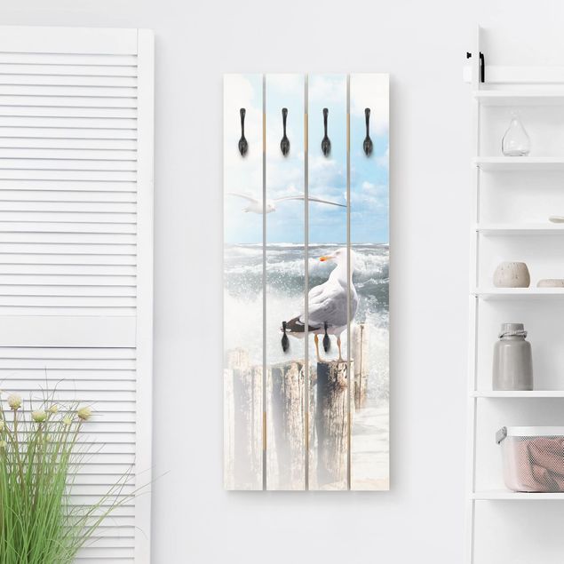 Wall mounted coat rack landscape No.YK3 Absolutly Sylt