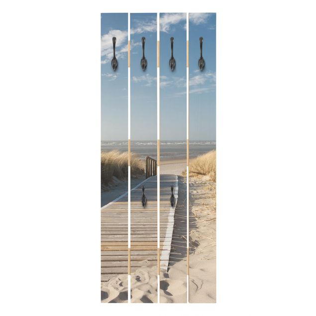 Wall mounted coat rack Baltic Sea Beach