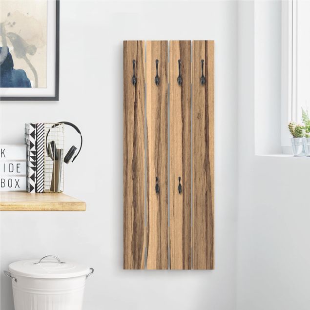 Wooden wall mounted coat rack Black Olive