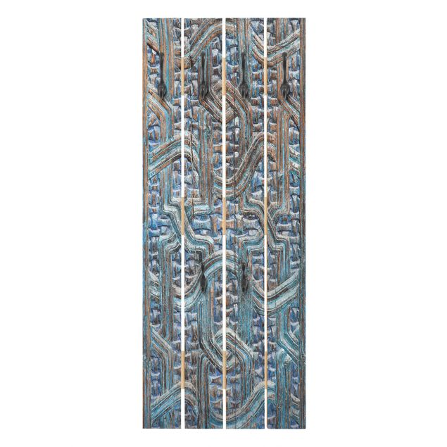 Wall coat hanger Door With Moroccan Carving