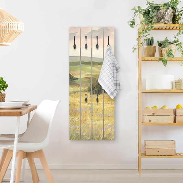 Shabby chic wall coat rack Meadow In The Morning I