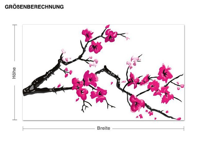 Wall stickers flower Cherry Blossom Twig Pink