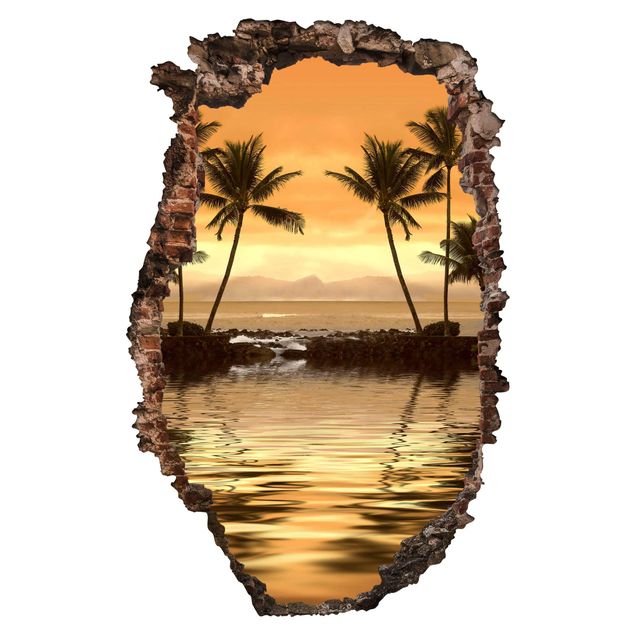 Wall stickers 3d Caribbean Sunset I