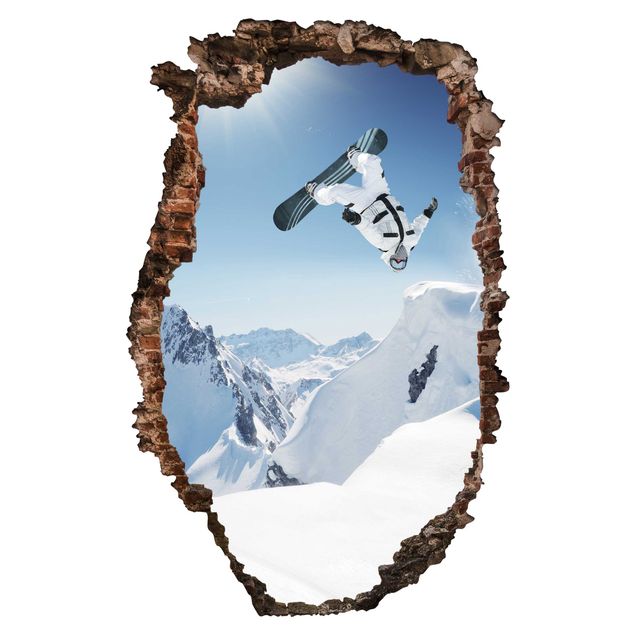 Wall stickers sport Flying Snowboarder