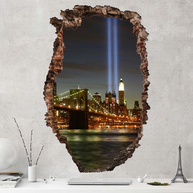 New york skyline wall sticker Memory Of September 11