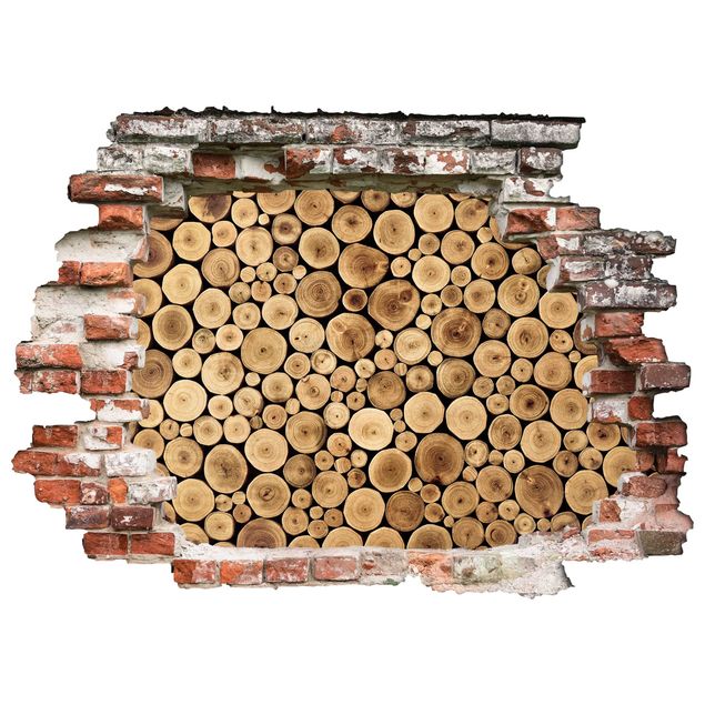 Wall decal Homey Firewood