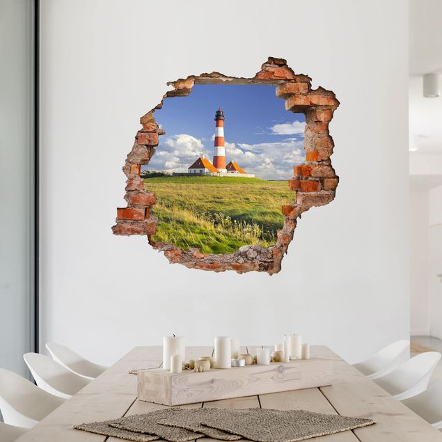 Wall stickers island Lighthouse In Schleswig-Holstein
