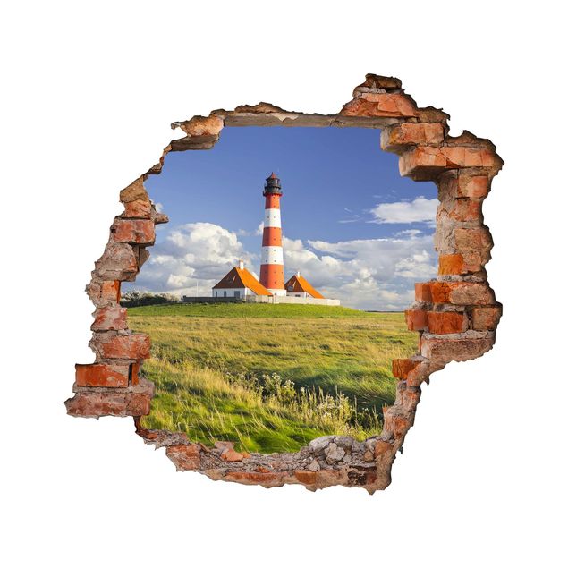 3d wallpaper sticker Lighthouse In Schleswig-Holstein