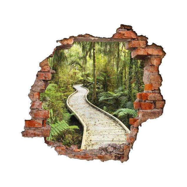 Wall stickers 3d Path In The Jungle